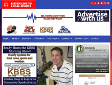 Tablet Screenshot of bighornmountainradio.com